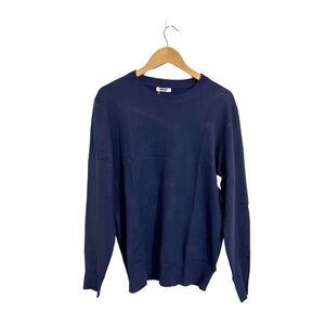Classic Blue Crew Neck Sweater